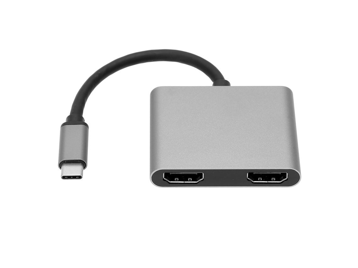 Docking Station 4 Em 1 Conversor Type-c Hub Adaptador De Energia Multitela Dispositivo Na Tela