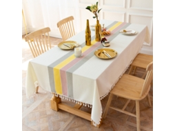 Lurelia Individual Retangular Algodão Linho Poliéster Multicolor 140x220cm 140220 Cm Antirrugas Bordado