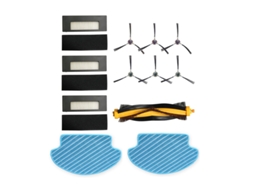 Multi-conjunto de peças sobressalentes de substituição, escova lateral, filtro hepa, escovas principais para ecovacs deebot de55 de6g robô aspirador d