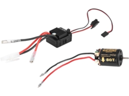 Motor Escovado 540 80t com Controlador de Velocidade Elétrico À Prova D'água para Bateria Lipo 2 3s de 60a e Motor Escovado 1060. SFUSHOS