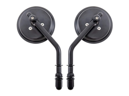 Espejo De Moto Redondo 8mm (negro), Diseño Elegante Y Duradero, Fácil Instalación, Compatible Con Modelos A Partir De 1982