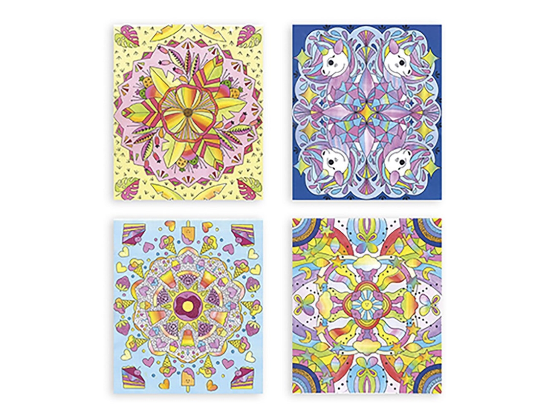 Mandalas de Pintura de Arco-Íris Coloridojanod