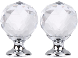Conjunto De 10 Puxadores Em Formato Bola Cristal, Fácil Instalação, Design Moderno Para Portas E Gavetas, Ideal Para Uso