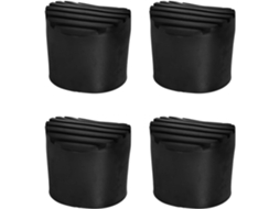 Conjunto De 4 Protetores De Borracha Antiderrapantes Para Extremidades De Escadas.
