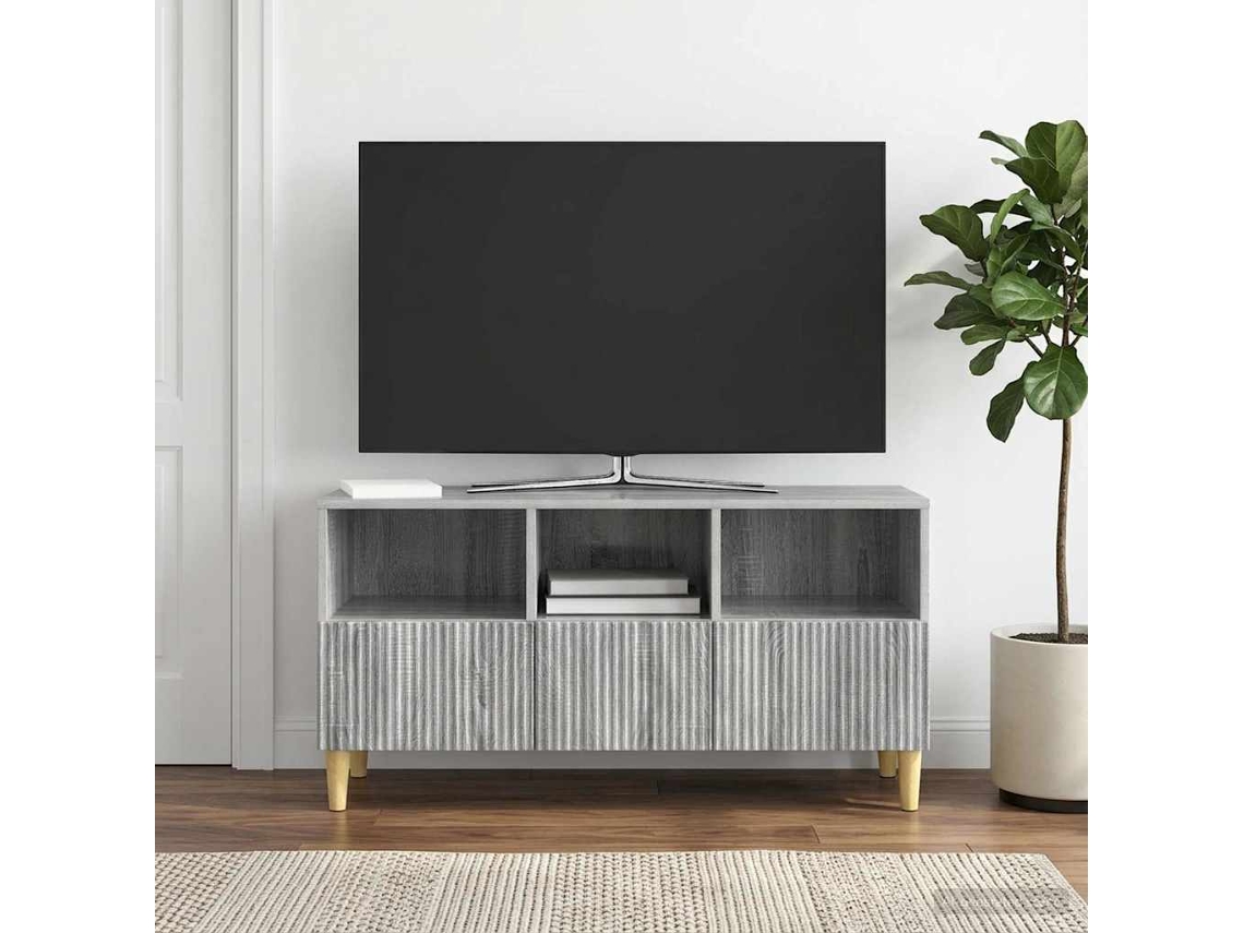 Vidaxl Gabinete para Tv com Gaveta Sonoma Cinzento 102 X 34,5 X 50 Cm