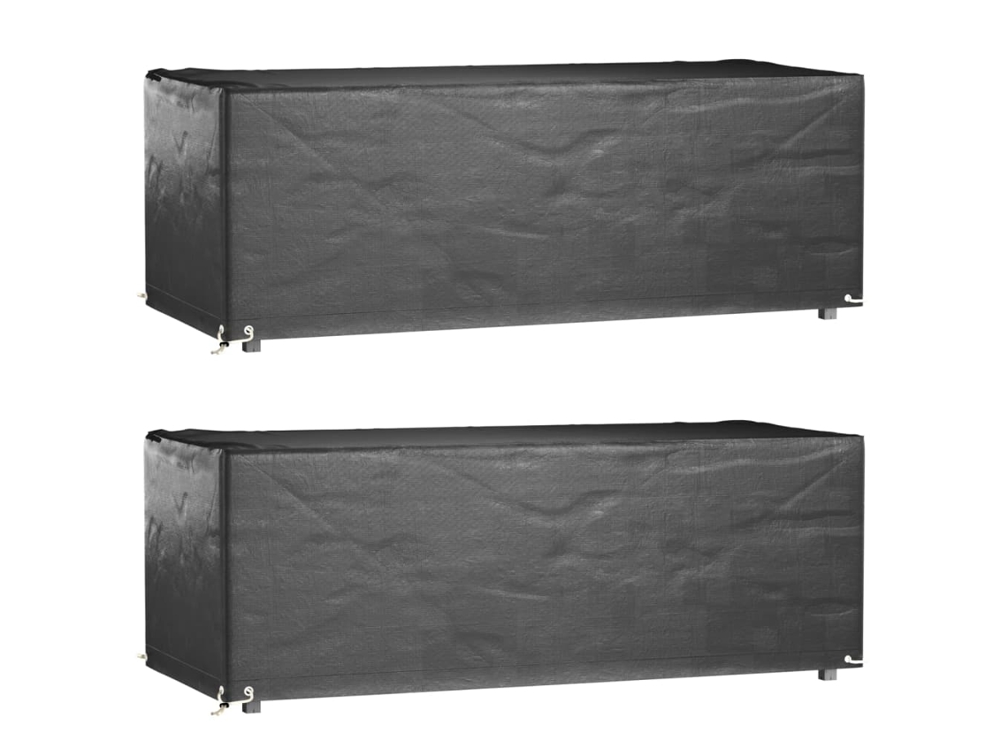 Garden Furniture Cover, Garden Furniture Covers Vidaxl Preto Polietileno (192 X 82 X 65 Cm)
