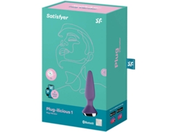 Vibrador SATISFYER Plug-Ilicious 1 Bluetooth (Roxo - 1 Unidade)