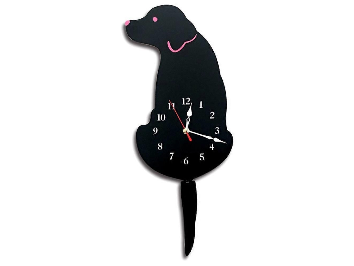 Relógio De Parede Com Cachorro, Decoração Para Casa, Quarto Infantil, Cachorro Abanando O R Abo, Presente Crianças.