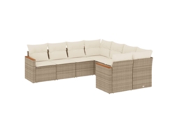 Garden Sofa Set, Garden Sofa Sets Vidaxl Bege Rattan / Vime (n/a)