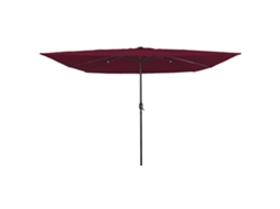 Vidaxl Guarda-sol De Jardim Vermelho Bordeaux 295 X 295 X 245 Cm