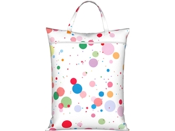 Saco De Roupa Suja Para Viagem (com Bolinhas Coloridas)