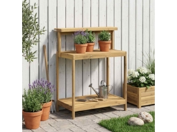 Vidaxl Bancada De Replantio Ao Ar Livre 86,5 X 48,5 X 106 Cm Branco