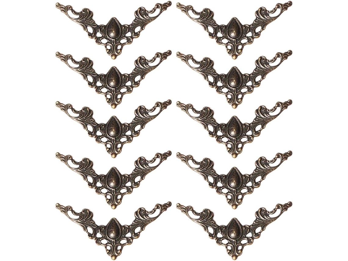 Yarnow Lote De 20 Proteções De Ângulo Livre Em Fer Bronze Vintage Robustos Para Proteger Moedas De