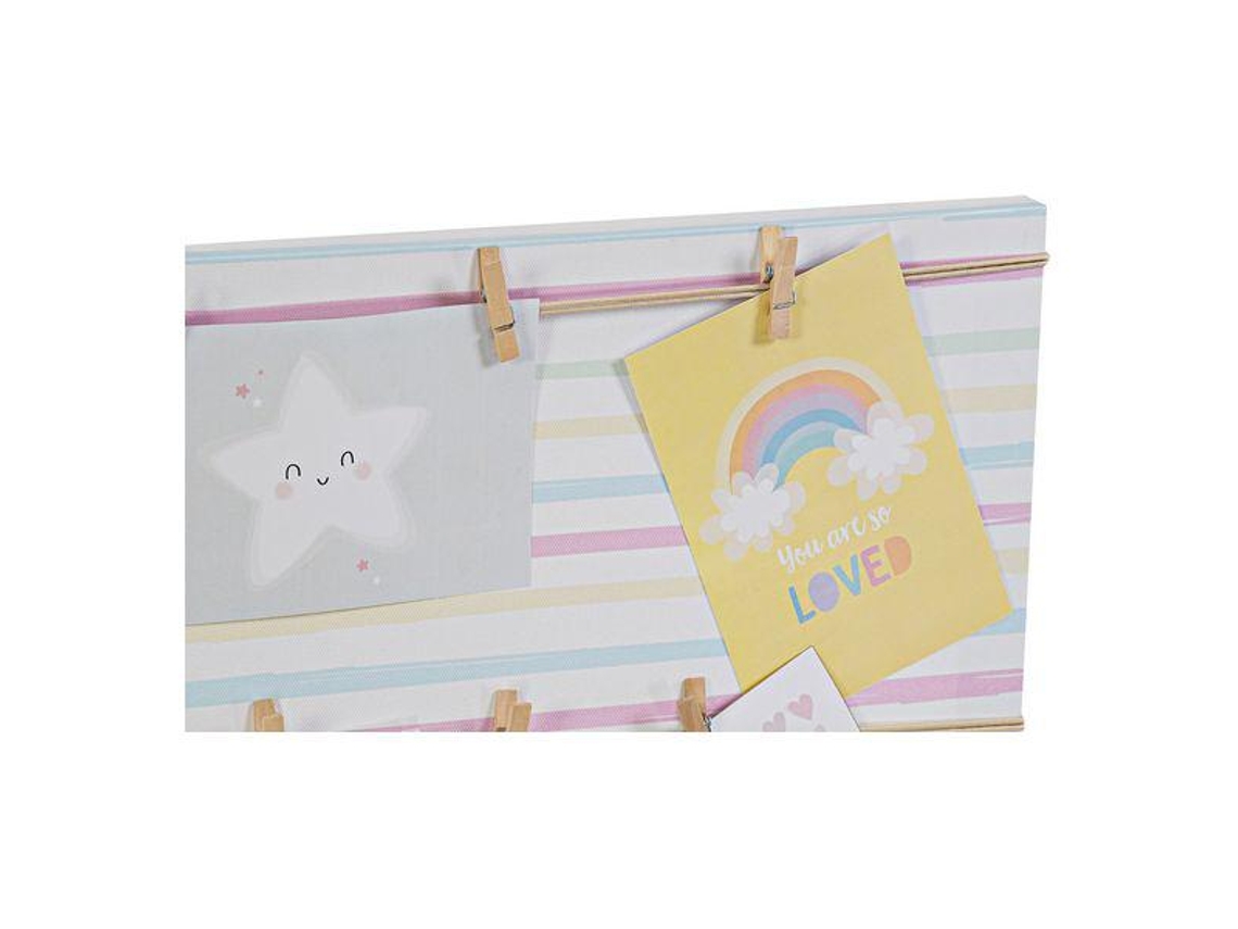 Porta-Retratos Dkd Home Decor Sunshine Tela 50 X 2 X 50 Cm