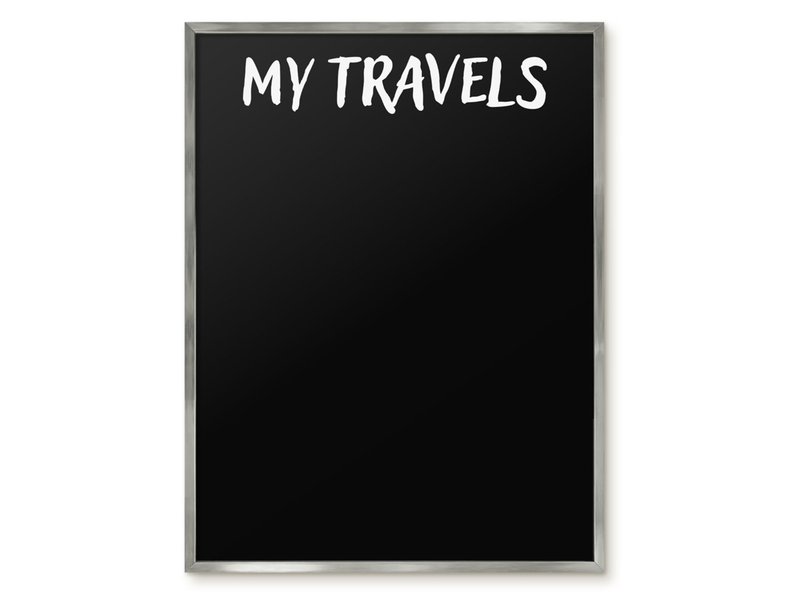 Magnetic Board For Wall My Travels For The Bedroom Espelharte (60x80 Cm)