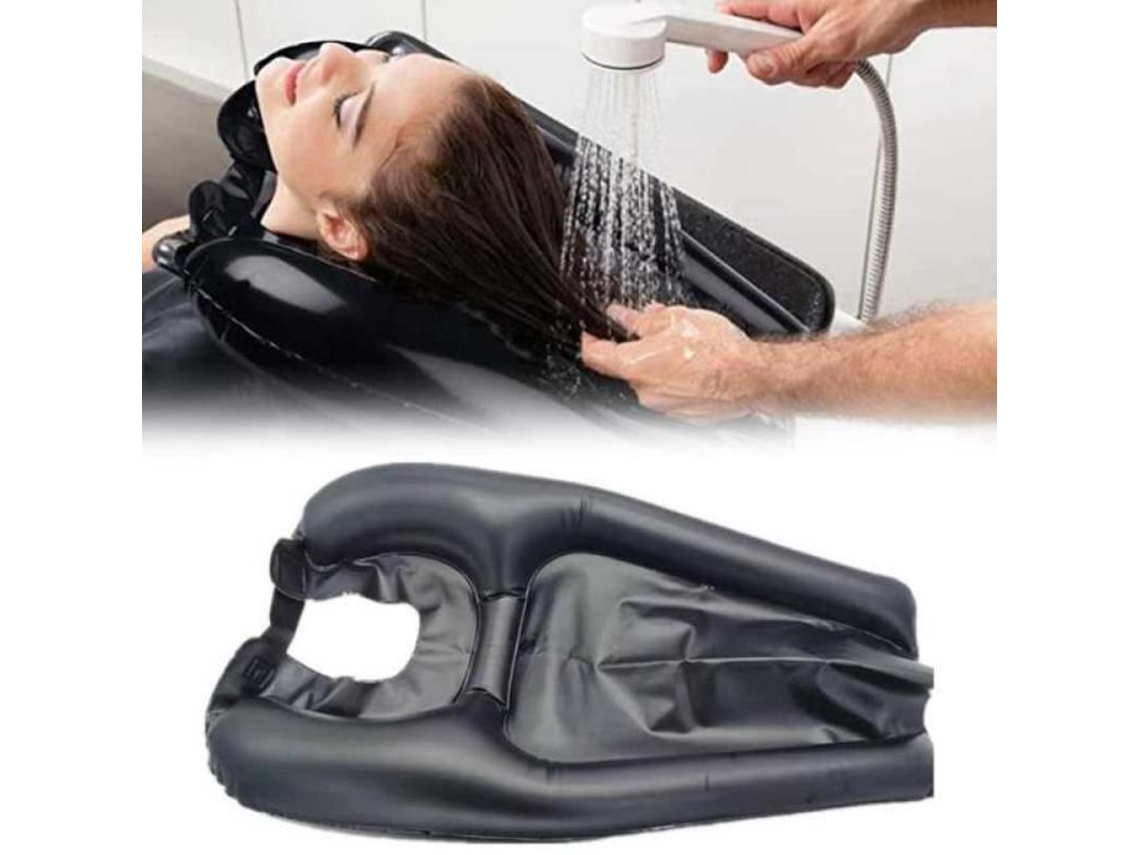 Acessório para Lavagem de Cabelo Bacia de Shampoo Inflável YWEI Pvc Portátil e Rápido Branco