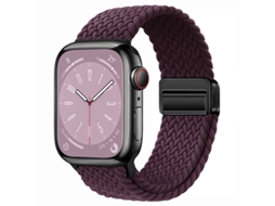 Bracelete Para Apple Watch 38/40/41/42mm Cereja Escura Cuich