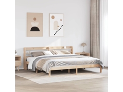 Vidaxl Cama Sem Colchão 180x200 Cm Madeira De Pinho Maciça