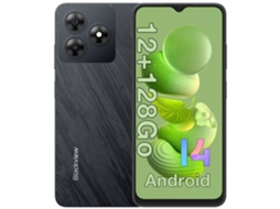 Smartphone Wave 8 6.56 12gb Ram 128gb Rom 5000mah Câmera 13mp 4g Celular Dual Sim Android 14 Gps Preto Blackview