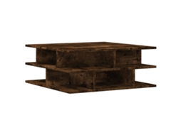 Mesa de Centro Derivados de Madeira Carvalho Fumado MAISON EXCLUSIVE (70x70x29 cm)