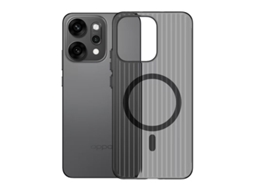 Capa Para Celular Com Botões De Metalpreto Fosco - Fixação Magnética - Oppo Find X7