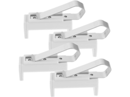 Conjunto De 4 Suportes De Fixação Para Proteção Solar Em Abs Branco, Para Controle Remoto, Porta De Garagem, Montagem Durável.