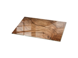 Tampo De Mesa Retangular Espelharte (120x60 Cm - Padrão De Madeira Natural - Marrom)