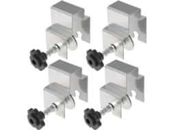 Kit De 4 Grampos De Aço Inoxidável Para Instalação Frontal De Gavetas Em Marcenaria Para Uso Doméstico E Profissional