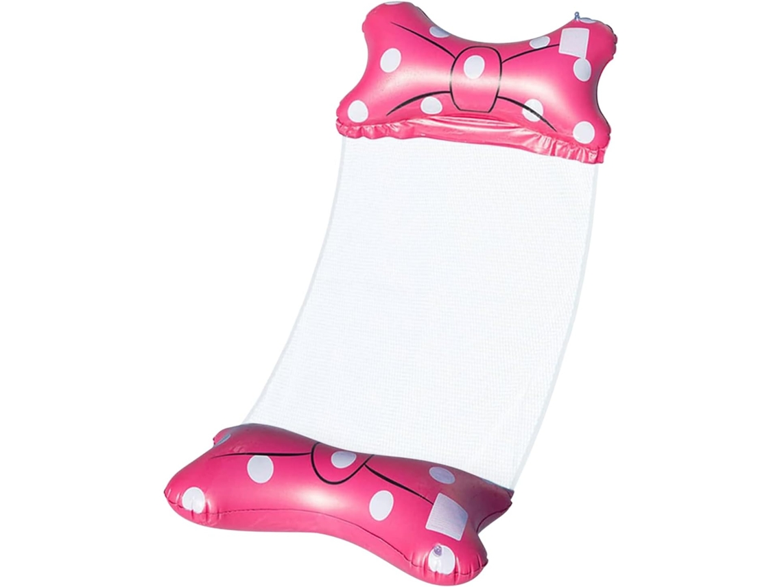 Cama Inflável Flutuante Rosa Vermelha, Rede Inflável Para Piscina