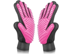 Par Luva Banho Pet Massagem Remove Pelos