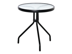 Mesa de Jardim com Tampo de Vidro, Ø50x55 cm