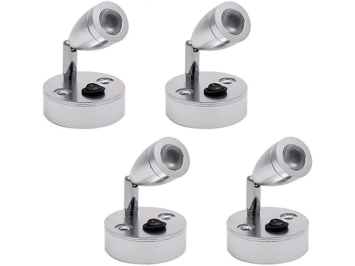 Rebe lâmpada de Leitura Led 3000k para Rv Caravana Barco, Rotação de 180 Graus, Instalação Fácil, 3w, Interruptor Independente