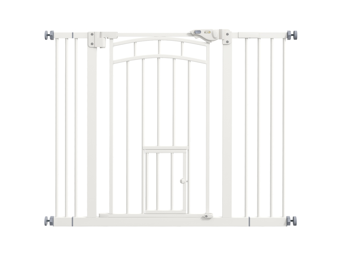 Portão Protetor Com Fecho Automático, 100x4x76cm, Branco