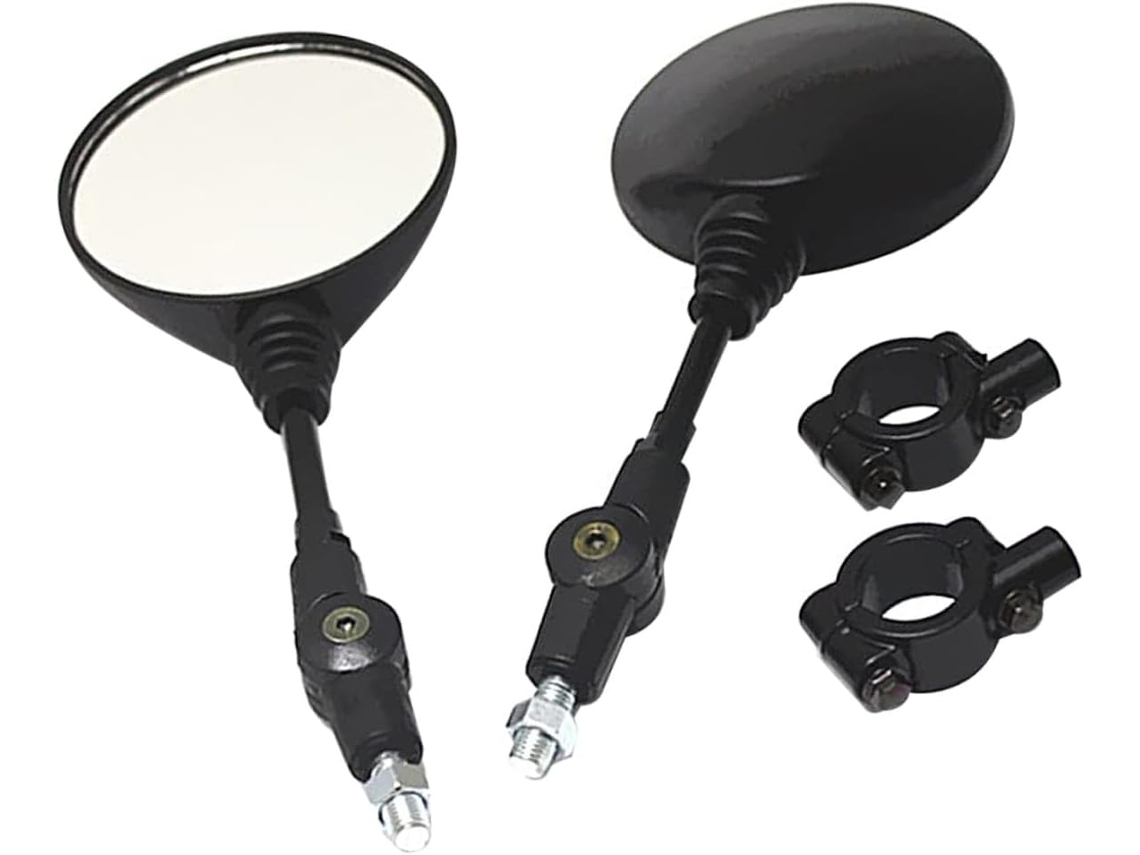 Espelho Retrovisor Circular Modificado Para Motocicletas, Espelho De Ré Para Motocicletas Urbanas, Fácil Instalação, Compatível.