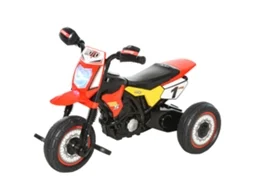Moto de Equilíbrio Infantil Vermelha 71x40x51cm para Bebês Acima de 18 Meses, 3 Rodas com Luzes, Som e Pedais Design Exclusivo. Ge