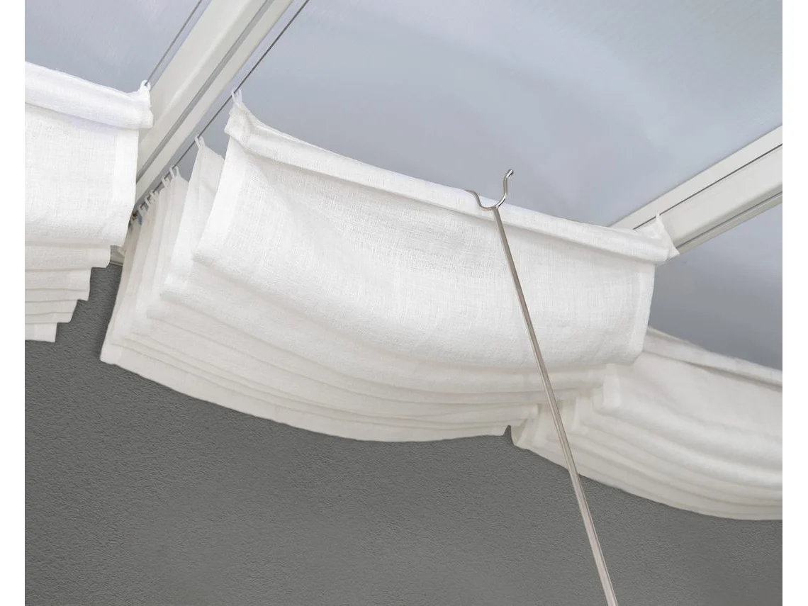 Cortinas para cobertura CANOPIA de Pérgola 3X3 m Branco