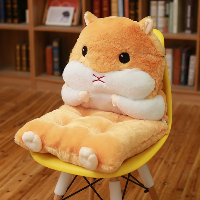 Almofada para Adultos, Almofada de Assento, Encosto, Almofada para Assento de Hamster MDUG (marrom Claro, 40 40 35 Cm)