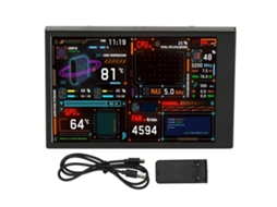 Monitor De Temperatura Do Pc Com Tela Ips 3.5 Polegadas, Dimmable, Usb C Duplo, Editor De Temas E Personalizável Para Cpu Gpu Ram