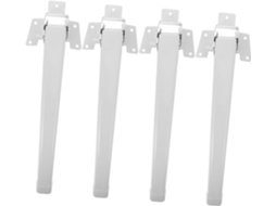 Nuobesty Conjunto De 4 Pés Mesa Dobráveis Em Metal Para Projetos Móveis Diy, Fácil Montagem E Uso Multiuso