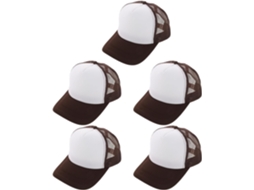 Conjunto De 5 Bonés De Beisebol Unissex Ajustáveis Em Poliéster Respirável Para Estilo Outdoor.
