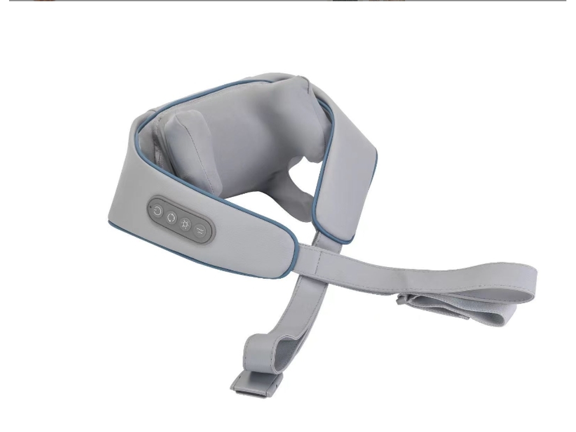Massageador para Pescoço e Ombros , Massageador de Acupressão Profunda para as Costas com Função de Aquecimento. MDUG (cinza)