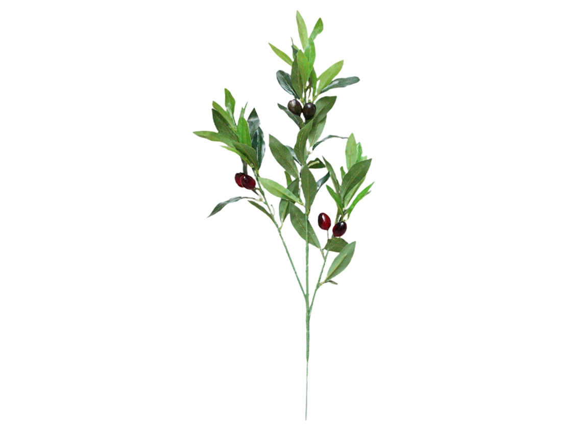 Laxiscreed Oliveira Em Raminho Com Espuma E Fio De Ferro, 58cm, Decoração Natural De Qualidade
