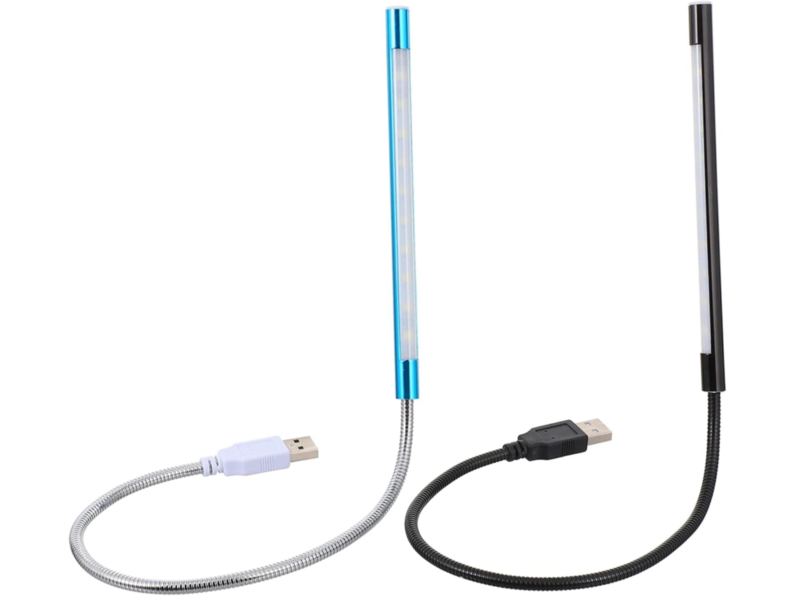 Luminária de Leitura Led Usb de 2 Peças com Haste Flexível e Luz Noturna Sensível Ao Toque e Intensidade Regulável. SFUSHOS
