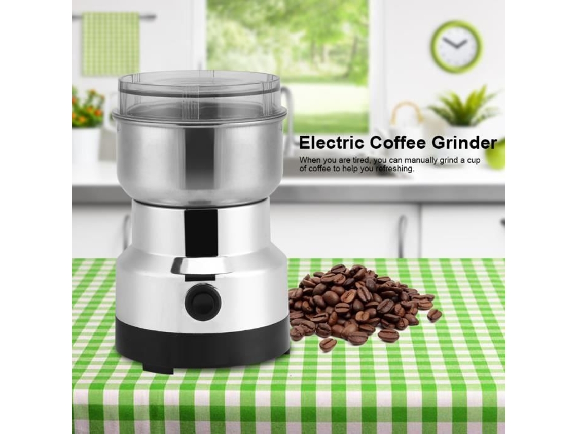 Moedor de café elétrico 220V Linhaça Nozes Pimenta Moedor de especiarias Liquidificador de aço inoxidável HB015 S/MARCA