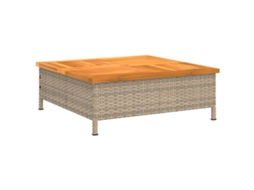 Garden Table, Garden Tables Vidaxl Bege Rattan / Vime (n/a)