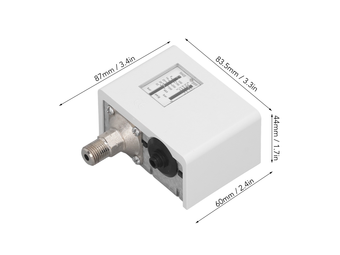 Interruptor De Pressão Regulável Para Compressor De Ar