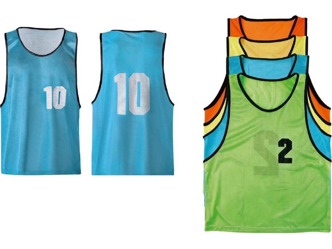Conjunto de Coletes TREMBLAY CT numeradas de 1 a 10 Amarelo (L)