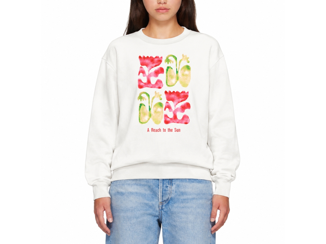 Rockinstone A Reach To The Sun White Sweatshirt Unique Designer Style
