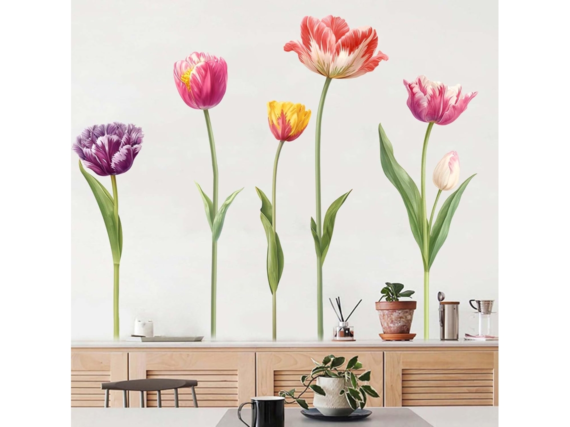 Adesivos Muraux Em Forma De Tulipa