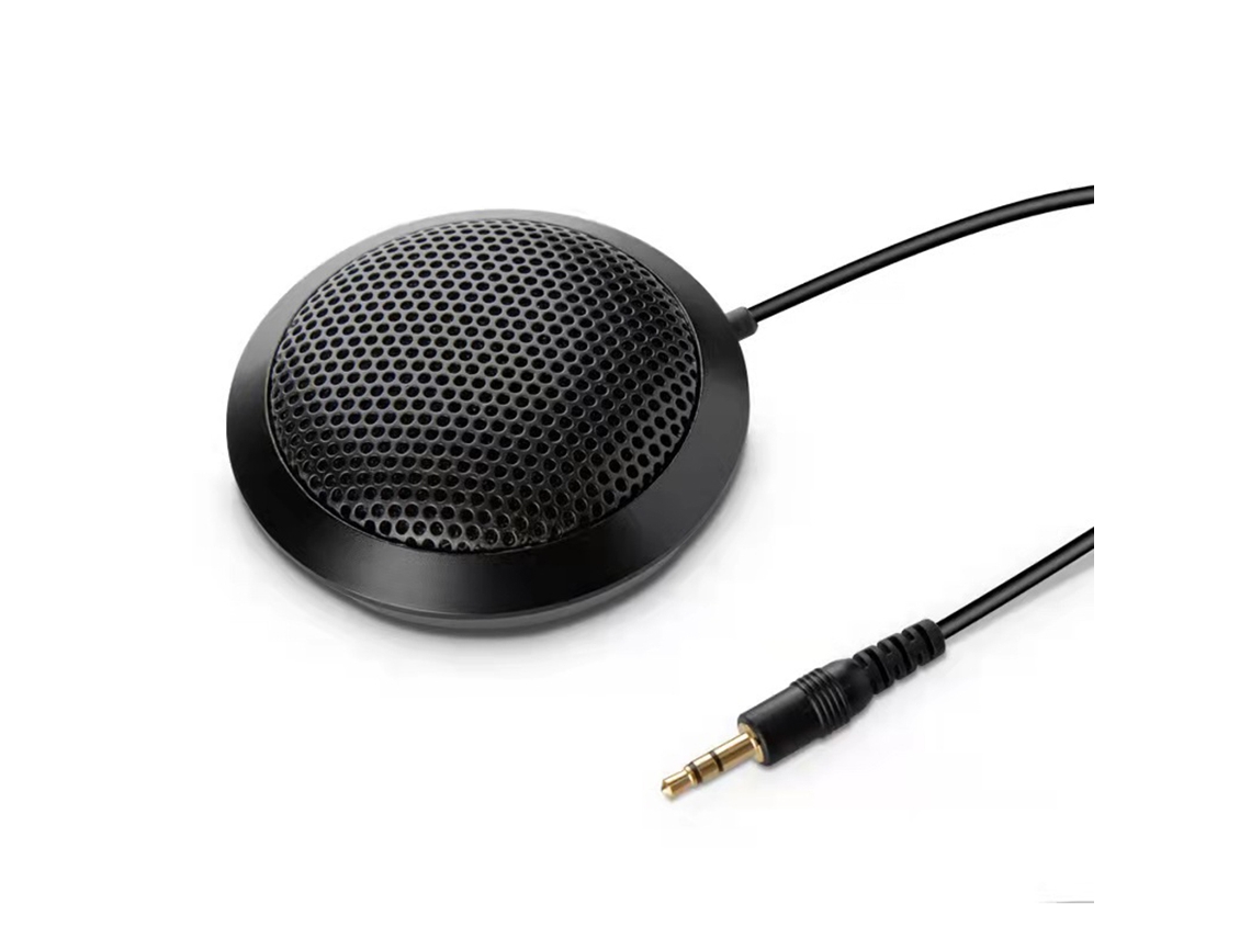 Microfone Condensador Omnidirecional de 3,5 Mm com Rotação de 360°, Interface Usb/3,5 Mm, Microfone de Mesa, Plug And Play. MDUG